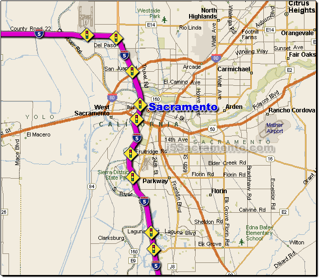 Image result for photos of i-5 sacramento